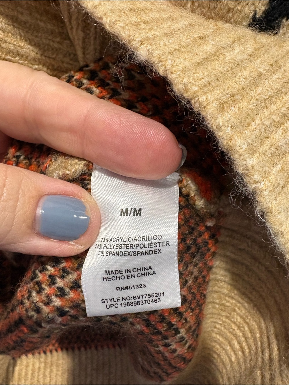 Vince Camuto Crewneck Sweater with Black Cat & Orange Pumpkin Motif - Picture 6 of 8